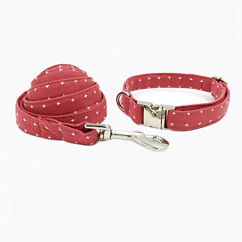 Wassermelone Rot Kragen Blei Fliege Verstellbare Baumwolle Hund Katze Halskette Halsband und Leine, M. von ZMKW
