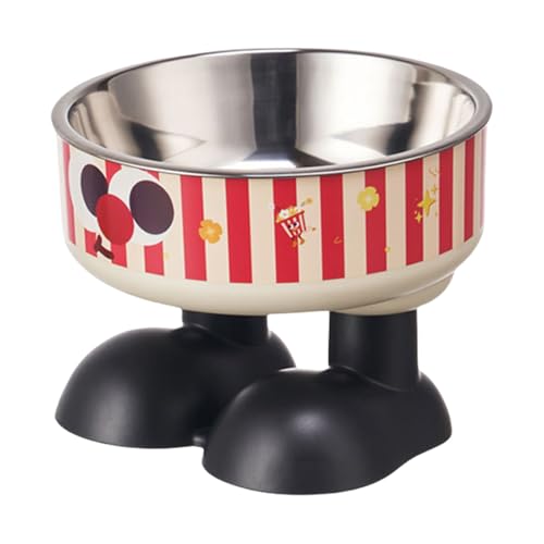 Erhöhter Futternapf für Haustiere mit ergonomischem Design, große Kapazität, Edelstahl-Futterspender für kleine Hunde und Katzen von ZMYING