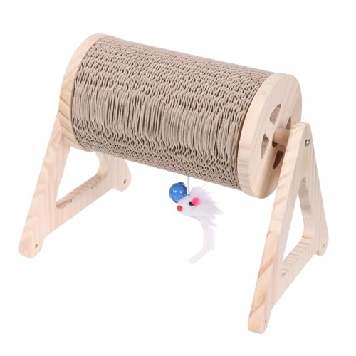 ZMYING Kratzbrett mit hoher Dichte, mit hängendem Spielzeug, Schleifkartons, Katzen, Pappschaber, Spielzeug von ZMYING