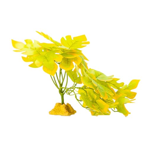 ZMYING Künstliche Reptilienpflanze für Kletterverstecke, Terrarium, Dschungel, künstliches Gras, Amphibien, Lebensraum, Ornamente von ZMYING