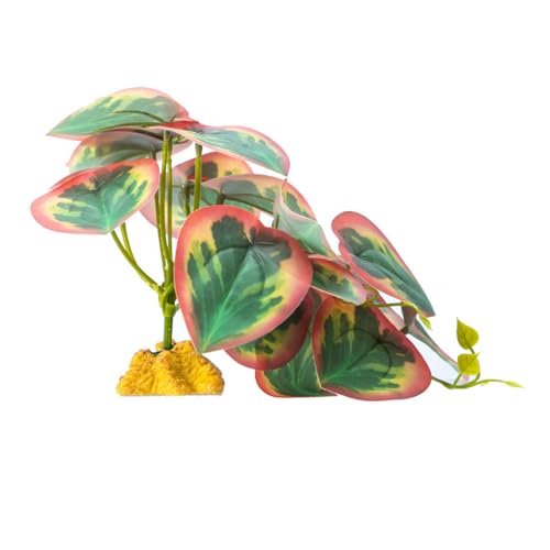 ZMYING Künstliche Reptilienpflanze für Kletterverstecke, Terrarium, Dschungel, künstliches Gras, Amphibien, Lebensraum, Ornamente von ZMYING
