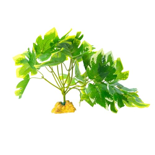 ZMYING Künstliche Reptilienpflanze für Kletterverstecke, Terrarium, Dschungel, künstliches Gras, Amphibien, Lebensraum, Ornamente von ZMYING
