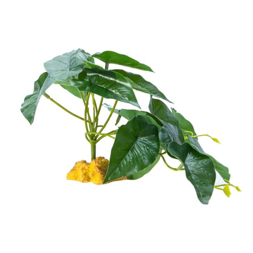 ZMYING Künstliche Reptilienpflanze für Kletterverstecke, Terrarium, Dschungel, künstliches Gras, Amphibien, Lebensraum, Ornamente von ZMYING