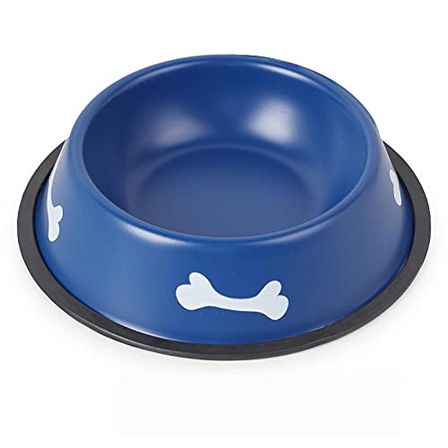 Fressnäpfe Für Hunde Fressnäpfe Für Katzen Blue Pets Bowl Futter Wasserfütterungsplatte Tragbare Edelstahlschale Für Hunde Cat Water Feeder Geschirr Verschiedene Größen 15Cm von ZNYLX