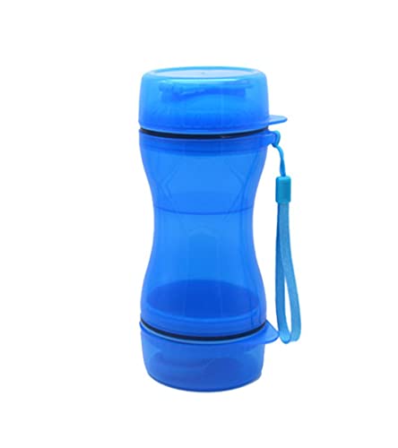 Haustier Schüssel Napf Für Katzen Und Hunde Pet Water Cup Outdoor Hundefutter Outing Tragbares Haustierwasser Und Futter Dual Use Cup Blue von ZNYLX