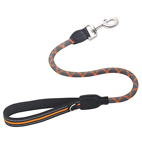 Hundeleine Nylon Orange Kurzes Traktionsseil Für Große Hunde Traktion Für Große Hunde Reflektierendes Kletterseil Walking Training L von ZNYLX