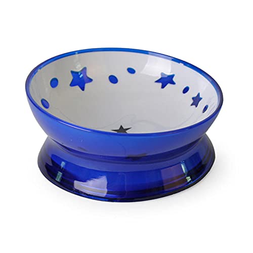 Hundenapf Katzenschüssel Pet Cat Tilted Bowl Wasserspender Food Drink Dish Feeder Für Katzen Und Kleine Hunde Blau von ZNYLX