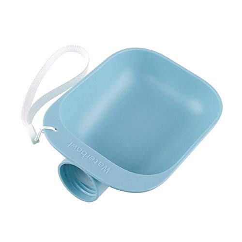 Näpfe Für Hunde Haustier Schüssel Haustier Wasserspender Tragbare Outdoor Reisehunde Trinkflasche Feeder Bowl Blue von ZNYLX