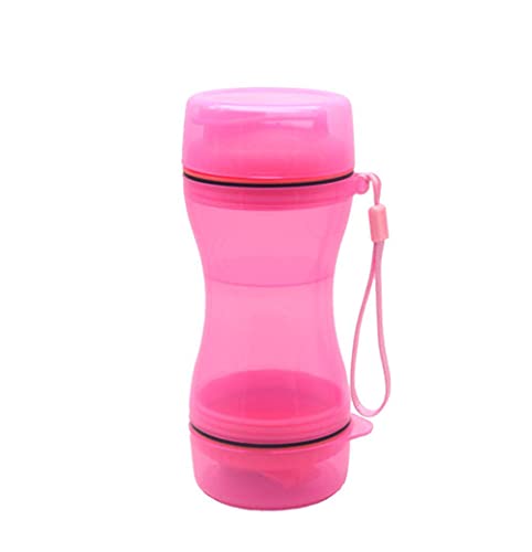 Personalisiert Hundenapf Hundenapf Pet Water Cup Outdoor Hundefutter Outing Tragbares Haustierwasser Und Futter Dual Use Cup Pink von ZNYLX