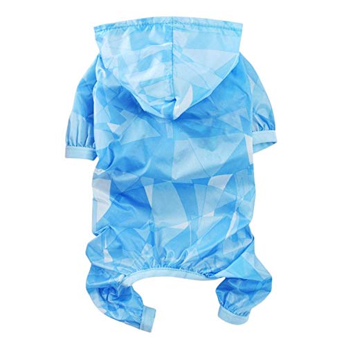 Regenjacken Für Hunde Hunde Regenjacke Wasserdicht Blaue Hunde Regenmäntel Mäntel Jacken Für Kleine Hunde Mit Großer Aufbewahrungstasche Sportliche wasserdichte Elastische Ärmel Hundebekleidung L von ZNYLX