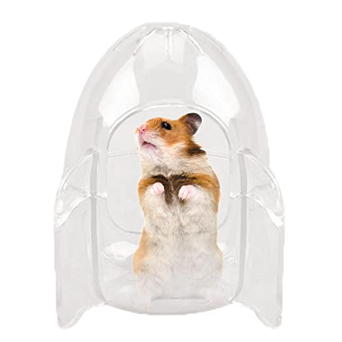 ZNYLX Hamster Badezimmer Hamster Bad Bad Wc Kleintier Kunststoff Transparent Hamster Sand Bad Hamster Wc Weiß von ZNYLX