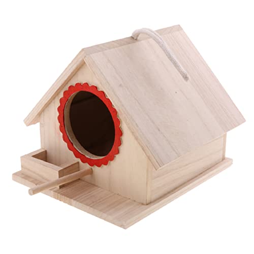ZNYLX Nest Für Vögel Kleine Vögel Schlüpfen Brutkasten Nistkasten Hängende Tasche Haus Kaltes Wetter Garten Geschenke von ZNYLX