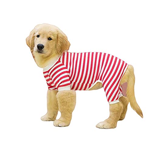 ZNZT Hundekleidung Baumwoll-Hundepyjama-Overall Für Kleine Und Große Haustier-Nachtwäsche Husky-Anzug Geeignet Für Kleine, Mittlere Und Große Hunde Oder Katzen Halloween von ZNZT