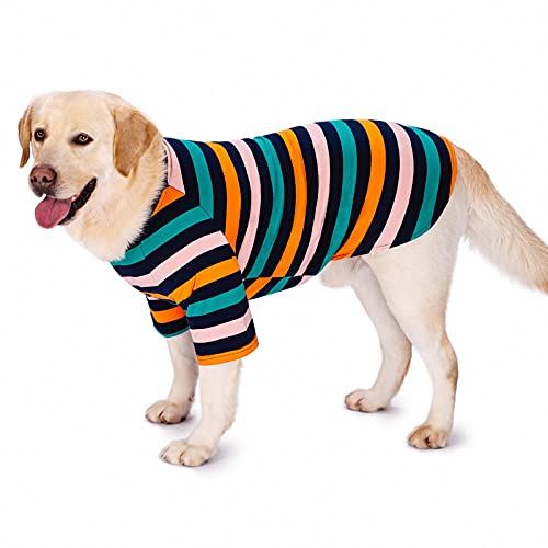 ZNZT Hundekleidung Sommerkleidung Für Große Hunde Samojede Labrador Husky Golden Retriever T-Shirt Haustierhemd Und Pyjama Halloween von ZNZT