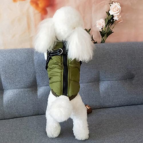 ZNZT Hundekleidung Warme Hundegeschirr Kleidung Winddicht Winter Haustier Hund Mantel Jacke Kleidung Welpen Outfit Weste Yorkie Chihuahua Kleidung Für Kleine Hunde von ZNZT