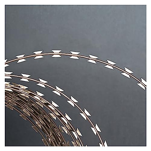 ZOAPDEBCE Stacheldraht, Spiraldrahtzaun für den Garten, Stacheldraht, Sicherheitszaun für gewerbliche Wohnungen von ZOAPDEBCE