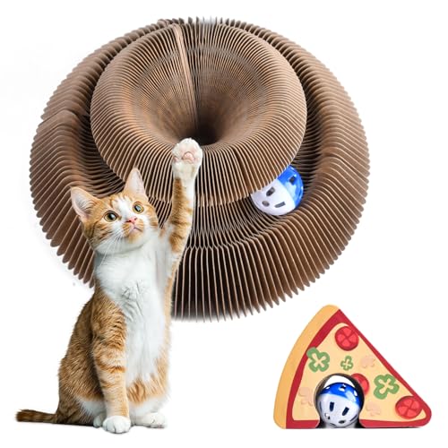 ZOBMIO Kratzbrett für Katzen Käse, Katzenspielzeug, Kratz Donut, Kratzpappe, Pappring, Glockenball,Interaktives Kratzspielzeug für Katzen ZOBMIO Kratzbrett für Katzen Käse, Katzenspielzeug, Kratz Donut, Kratzpappe, Pappring, Glockenball,Interaktives Kratzspielzeug für Katzen von ZOBMIO