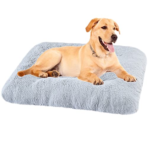 HundebettMatte, rutschfeste Unterseite, HundeboxenMatratze, waschbar, Hundekissen, beruhigendes Haustierbett, Kissen, weich, flauschig, Plüsch, große Hundebett, Matratze, Hundematte, Pad, 93 x 65 x HundebettMatte, rutschfeste Unterseite, HundeboxenMatratze, waschbar, Hundekissen, beruhigendes Haustierbett, Kissen, weich, flauschig, Plüsch, große Hundebett, Matratze, Hundematte, Pad, 93 x 65 x von ZOCIS