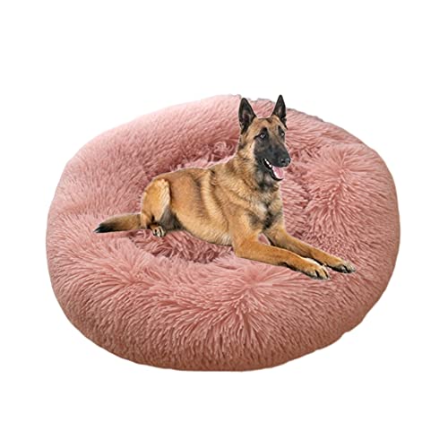 Rundes beruhigendes DonutHundebett, rutschfest, für Welpen, Kätzchen, Kuscheltier, weiches Plüsch, Angstlinderung, Hunde und Katzennest, flauschiges Haustierbett für verbesserten Schlaf, 120 cm, Rundes beruhigendes DonutHundebett, rutschfest, für Welpen, Kätzchen, Kuscheltier, weiches Plüsch, Angstlinderung, Hunde und Katzennest, flauschiges Haustierbett für verbesserten Schlaf, 120 cm, von ZOCIS