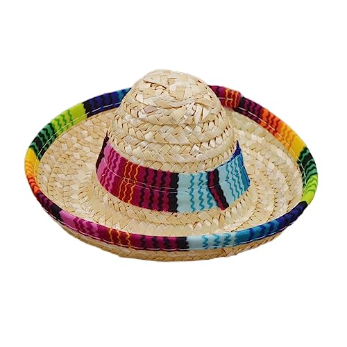 Kostüm Hund Liefert Sombrero Haustier Strohhut Haustier Ornamente Bunte Haustier Stroh Stroh Mexikanischer Hut Hund Sombrero von ZOHIKO