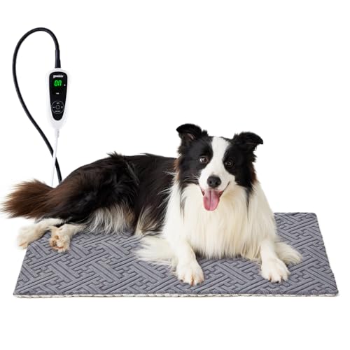 ZOMISIA Heizkissen für Hunde, 81,3 x 50,8 cm, 11 einstellbare Temperaturoptionen und 25 Timer-Optionen, thermisches Hundebett für den Innenbereich, wasserdicht, mit robustem Kabel ZOMISIA Heizkissen für Hunde, 81,3 x 50,8 cm, 11 einstellbare Temperaturoptionen und 25 Timer-Optionen, thermisches Hundebett für den Innenbereich, wasserdicht, mit robustem Kabel von ZOMISIA