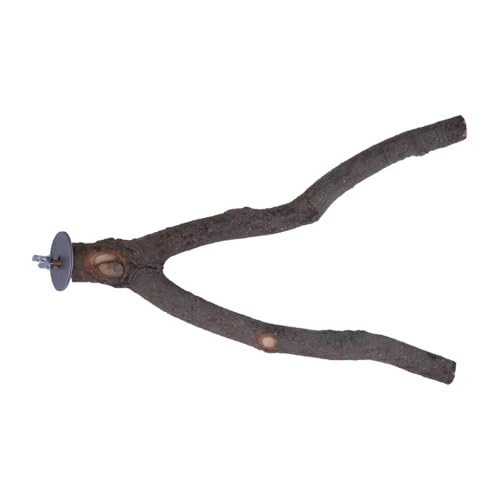 ZONADAH Papageiensitzstange, natürliche Sitzstange in Y-Form, 25 cm, Vogelschaukel, Vogelständer, Schleifpfote, Kletterholz, Käfigzubehör für Sittiche, Wellensittiche, Conures, Dicke 2–3,5 cm ZONADAH Papageiensitzstange, natürliche Sitzstange in Y-Form, 25 cm, Vogelschaukel, Vogelständer, Schleifpfote, Kletterholz, Käfigzubehör für Sittiche, Wellensittiche, Conures, Dicke 2–3,5 cm von ZONADAH