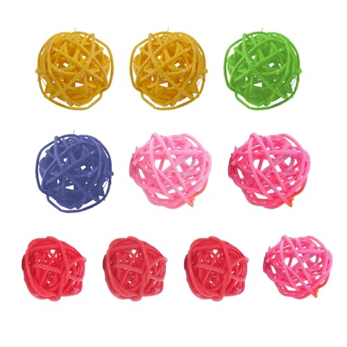 ZONADAH Rattanbälle, 4 cm, Weidenzweigbälle, Kaubälle für Papageien, Sittiche, Weinreben-Rattanbälle für Papageien, Vögel, DIY, Basteln, Party, Hochzeit, Tischdekoration, 10 Stück ZONADAH Rattanbälle, 4 cm, Weidenzweigbälle, Kaubälle für Papageien, Sittiche, Weinreben-Rattanbälle für Papageien, Vögel, DIY, Basteln, Party, Hochzeit, Tischdekoration, 10 Stück von ZONADAH