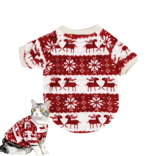 Cat Christmas Knitwear - Atmosphärischer und hautfreundlicher Kätzchenpullover | Katzen Outwear Outfits für Themenparty, Weihnachtsfeier, Weihnachtsreisen, Foto-Requisiten, Spazierengehen Zonewd von ZONEWD
