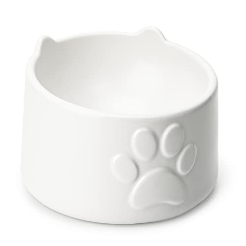 ZONEYILA Erhöhte Katzennäpfe aus Keramik, erhöhter Katzennapf, Anti-Erbrechen, 340 ml, Wassernapf für Haustiere, zum Füttern von Kätzchen, Welpen, lindert Schnurrhaar, Ermüdungsschale, Weiß ZONEYILA Erhöhte Katzennäpfe aus Keramik, erhöhter Katzennapf, Anti-Erbrechen, 340 ml, Wassernapf für Haustiere, zum Füttern von Kätzchen, Welpen, lindert Schnurrhaar, Ermüdungsschale, Weiß von ZONEYILA