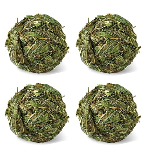 ZONGHUN Hasengras-Spielzeug, 4 Stück, natürliches Timothy-Gras, Meerschweinchen, Kaninchen, Kauspielzeug, Hamsterball, Timothy, Heu für Kaninchen, Hamster, Meerschweinchen, Rennmäuse ZONGHUN Hasengras-Spielzeug, 4 Stück, natürliches Timothy-Gras, Meerschweinchen, Kaninchen, Kauspielzeug, Hamsterball, Timothy, Heu für Kaninchen, Hamster, Meerschweinchen, Rennmäuse von ZONGHUN