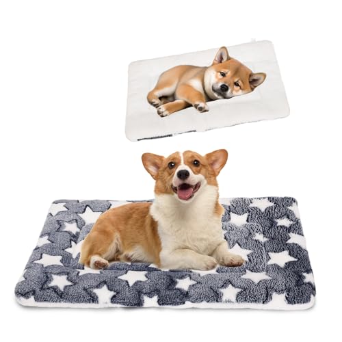 ZONGHUN Wendematte für Hundekäfige und waschbare Hundematte für 45,7 cm große Käfige – weiche, flache Haustier-Bettwäsche, Kissen für Welpen, Katzen, Hunde (47 x 32 cm) von ZONGHUN