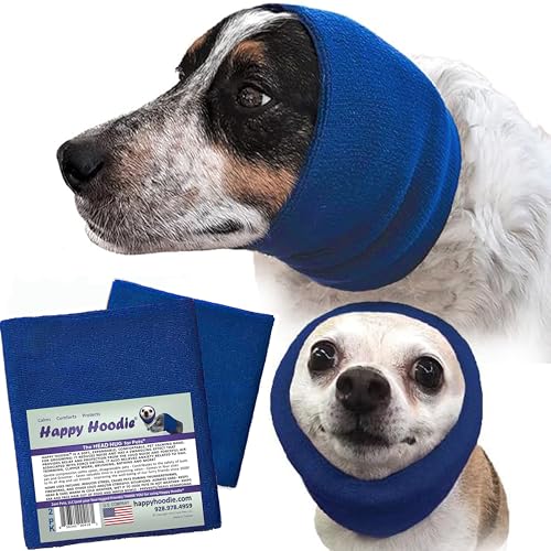 Happy Hoodie, das Original Beruhigungsband für Hunde und Katzen, 2er-Pack (1 klein, 1 groß), zur Angstlinderung und Beruhigung von Hunden, Geräuschunterdrückung für Hunde, das Wunderwerkzeug für von ZONI PETS
