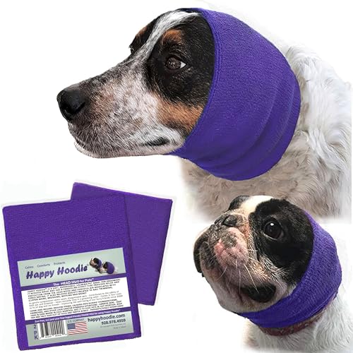 Der Original Happy Hoodie für Hunde und Katzen – seit 2008–2er-Pack (1 kleine, 1 große) – Das Wunderwerkzeug zur Fellpflege und zum Trocknen von Angstzuständen und beruhigenden Hunden von ZONI PETS