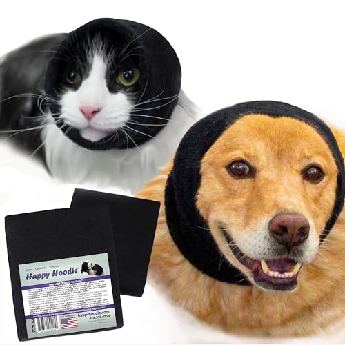 Zoni Pets, LLC Happy Hoodie Black 2 Pack, Contains one Large and one small Hoodie by von ZONI PETS