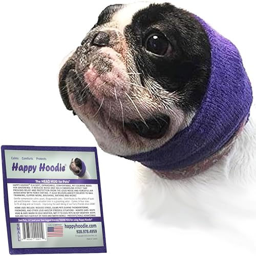 Happy Hoodie Hunde-Kapuze, reduziert Stress und Angst, Zwei Größen, Violett (Small) von ZONI PETS