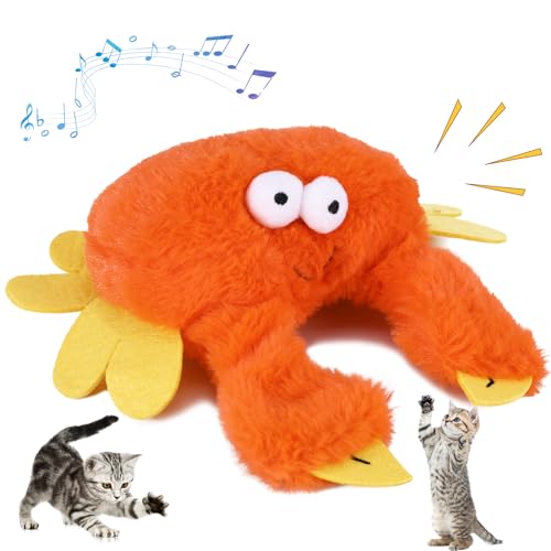 ZONJIE Katzenspielzeug, Flattervogel simulierter fliegender Vogel, interaktive Katze, automatisch, flatternde Flügel, Spatz, Katzenminze, niedlich, Krabbe, Zwitschern, realistischer Plüsch für Beißen ZONJIE Katzenspielzeug, Flattervogel simulierter fliegender Vogel, interaktive Katze, automatisch, flatternde Flügel, Spatz, Katzenminze, niedlich, Krabbe, Zwitschern, realistischer Plüsch für Beißen von ZONJIE