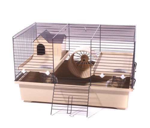 ZOO-XXL Nager Käfig Maus & Hamster Transport Urlaubskäfig MATS2PLUS - Weiß, Small, Zusammenklappbar von zoo-xxl