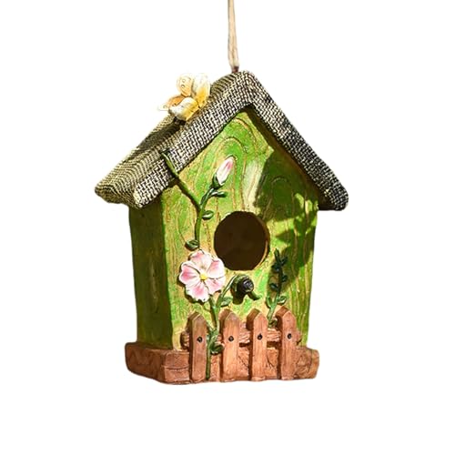 ZOOMIMI Vogelnest Käfig, lackiertes Nest Unterschlupf Nest Kolibri Outdoor Versteck Nest für kleine Größe Vogelzubehör von ZOOMIMI