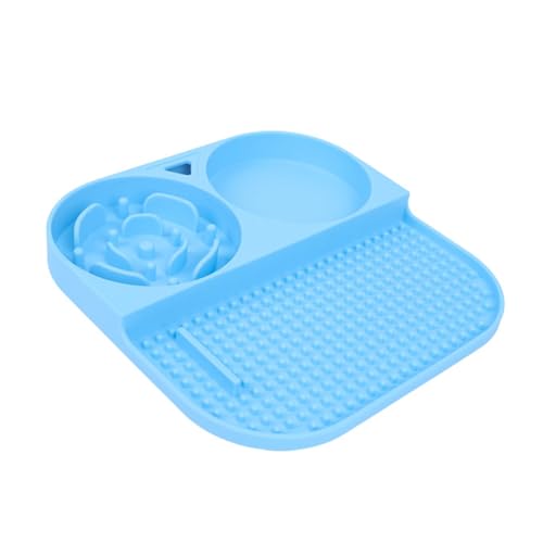 Futternapf aus Silikon für Katzen und Hunde, rutschfestes Design, einfach zu pflegen, fördert eine bessere Verdauung, Silikon-Futtermatte von ZORESCOLEO