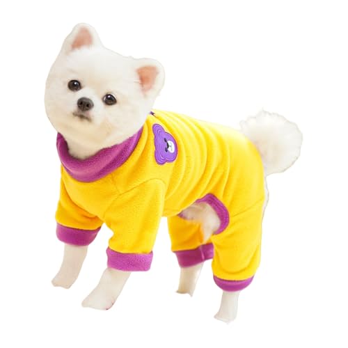 Haustier-Body mit Beinöffnungen, Größe S, weich, warm, Kleidung für kleine Hunde und Katzen, Polyester, maschinenwaschbar, Seeblau Haustier-Body mit Beinöffnungen, Größe S, weich, warm, Kleidung für kleine Hunde und Katzen, Polyester, maschinenwaschbar, Seeblau von ZORESCOLEO