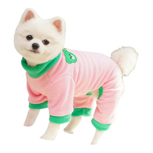 Haustier-Body mit Beinöffnungen, Größe S, weich, warm, Kleidung für kleine Hunde und Katzen, Polyester, maschinenwaschbar, Seeblau Haustier-Body mit Beinöffnungen, Größe S, weich, warm, Kleidung für kleine Hunde und Katzen, Polyester, maschinenwaschbar, Seeblau von ZORESCOLEO