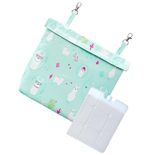 Kompakte Kühlakkus zum Aufhängen mit Beuteln für kleine Tiere, waschbare Kühlmatte, ideal für Käfigzubehör, Reisetaschen, Mehrzweckausrüstung für kleine Haustiere Kompakte Kühlakkus zum Aufhängen mit Beuteln für kleine Tiere, waschbare Kühlmatte, ideal für Käfigzubehör, Reisetaschen, Mehrzweckausrüstung für kleine Haustiere von ZORESCOLEO