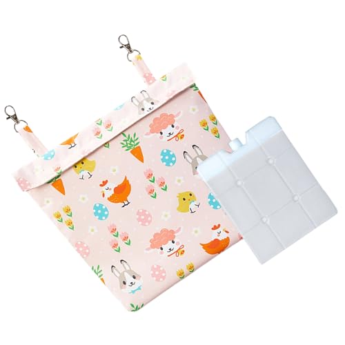 Kompakte Kühlakkus zum Aufhängen mit Beuteln für kleine Tiere, waschbare Kühlmatte, ideal für Käfigzubehör, Reisetaschen, Mehrzweckausrüstung für kleine Haustiere Kompakte Kühlakkus zum Aufhängen mit Beuteln für kleine Tiere, waschbare Kühlmatte, ideal für Käfigzubehör, Reisetaschen, Mehrzweckausrüstung für kleine Haustiere von ZORESCOLEO