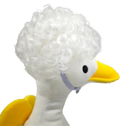Lustige Haustier-Perücke, Gänsehut, Afros-Frisur, Haarteil, Enten-Kopfbedeckung für Fotoshootings und Festivals, Feiern, Partys, Faserkopfschmuck Lustige Haustier-Perücke, Gänsehut, Afros-Frisur, Haarteil, Enten-Kopfbedeckung für Fotoshootings und Festivals, Feiern, Partys, Faserkopfschmuck von ZORESCOLEO