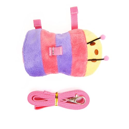 Set mit Geschirr und Leine für kleine Haustiere, mit Glöckchen, für Rennmäuse, Meerschweinchen, Eichhörnchen, Kätzchen, Hunde, Spazierengehen, mit sicheren Glocken Set mit Geschirr und Leine für kleine Haustiere, mit Glöckchen, für Rennmäuse, Meerschweinchen, Eichhörnchen, Kätzchen, Hunde, Spazierengehen, mit sicheren Glocken von ZORESCOLEO