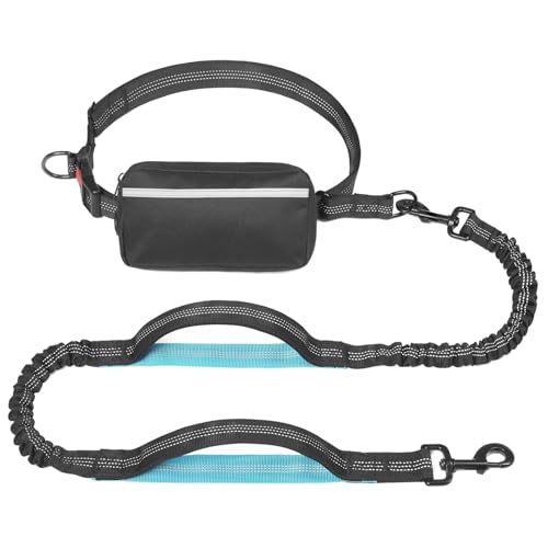Strapazierfähige Nylon-Hundeleine mit elastischem Seil, Gürteltasche und reflektierendem Design für Rassen, reißfeste Haustier-Leinen Strapazierfähige Nylon-Hundeleine mit elastischem Seil, Gürteltasche und reflektierendem Design für Rassen, reißfeste Haustier-Leinen von ZORESCOLEO