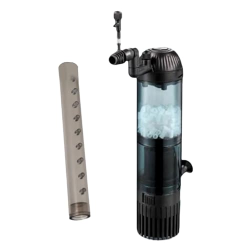 ZORESCOLEO 6-in-1-Aquariumfilter mit organischen Medien und Flüssigkeitsbett, USB-betrieben, für Aquarien, Wasserwartung, Aquariumfilter, Sauerstoffmaschine von ZORESCOLEO