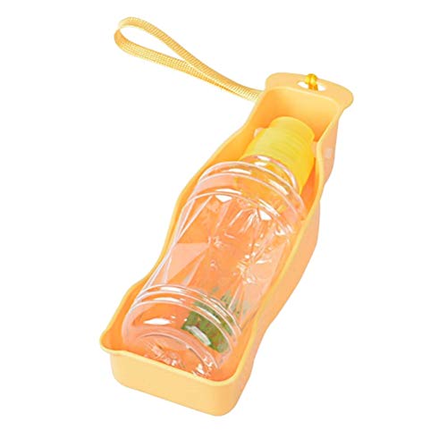 Haustier-Futterspender, Geschirr, Haustier-TrinkwasserTragbare Haustier-Hundekatzen-Wasserflasche Reisebecher Trinknapf Outdoor-Feeder-Hundewasserspender Haustierprodukte for Hunde 245/450ml (Color : von ZORILO