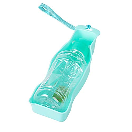 Haustier-Futterspender, Geschirr, Haustier-TrinkwasserTragbare Haustier-Hundekatzen-Wasserflasche Reisebecher Trinknapf Outdoor-Feeder-Hundewasserspender Haustierprodukte for Hunde 245/450ml (Color : von ZORILO