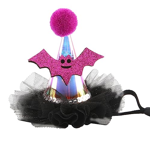 Hunde-Halloween-Bandana-Hut – Haustier-Kostüm-Hut für Hunde und Katzen, Verkleidungshut mit Fledermaus-Kürbis-Muster für Hunde und Katzen, Halloween-Haustierkostüm für Hundeliebhaber Zorq Hunde-Halloween-Bandana-Hut – Haustier-Kostüm-Hut für Hunde und Katzen, Verkleidungshut mit Fledermaus-Kürbis-Muster für Hunde und Katzen, Halloween-Haustierkostüm für Hundeliebhaber Zorq von ZORQ